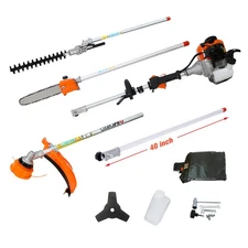 5 in 1 Multi-Functional Trimming Tool -w/Gas Pole Saw Trimmer ,EPA, 56CC 2-Cycle