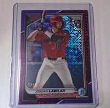 2024 Jordan Lawler #55 Bowman Chrome Purple Mojo Refractor /250(RC) 