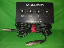 M-Audio M-Track Duo 2-Channel USB Interface *UNTESTED SOLD AS IS