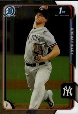 2015 Bowman Draft Chrome #173 Drew Finley New York Yankees