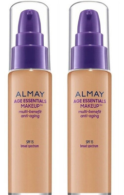 2 ALMAY Makeup Anti Age Foundation 140 Light Medium Warm (705) COMBINE & SAVE $$