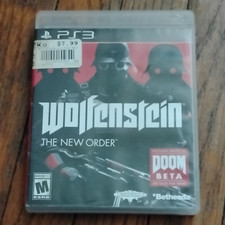 Bethesda Wolfenstein: The New Order Disc & Case w/ Beta Insert M - PS3