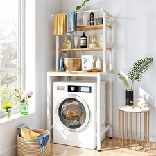 3-Tiers Over-The-Washer Storage Shelf for Bathroom Space Saving NEW