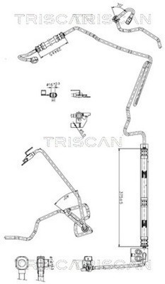 TRISCAN Hydraulikschlauch Lenkung 8516 29010 für VW BORA 1 1J2 Variant 1J6 16V 2
