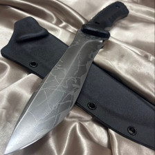 New Ultra Rare KIKU KNIVES Nebula XL Satin OU-31 Fixed Blade Knife