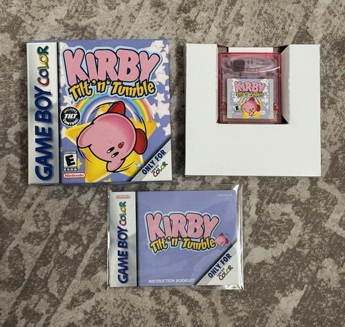 Nintendo Gameboy Color Kirby Tilt’N’Tumble CIB MINT Condition Gradable