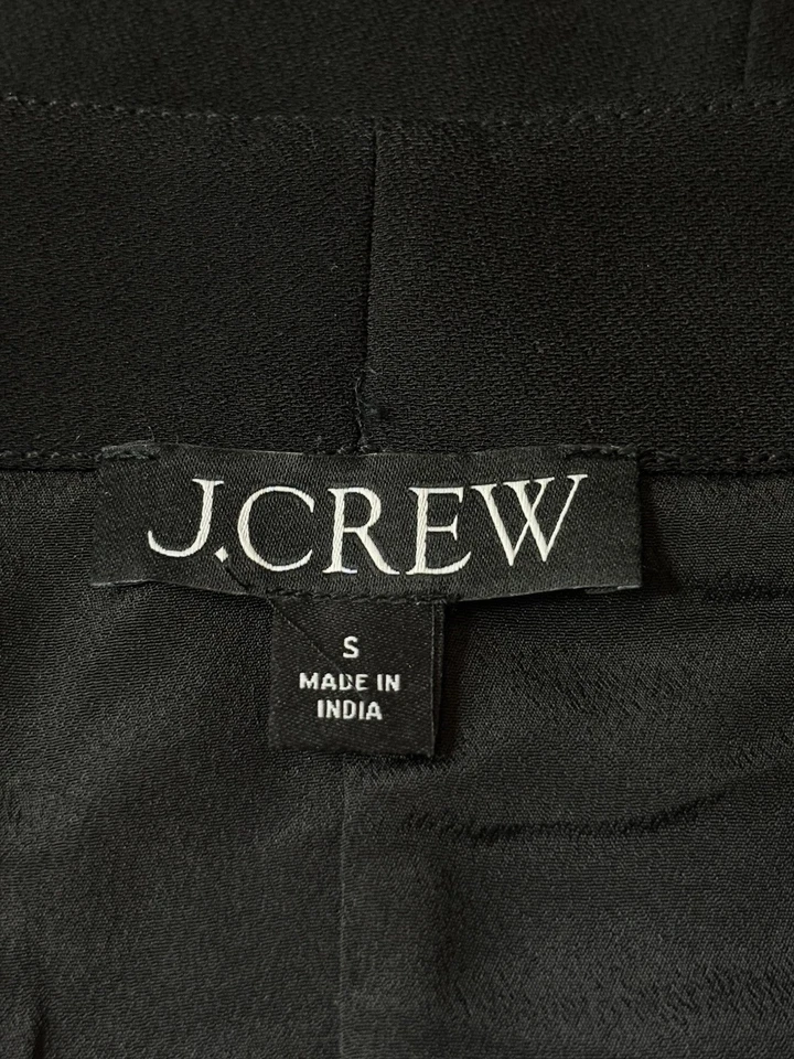 J.crew Button-front classic business preppy shift dress drapey crepe size small - Image 2 of 4