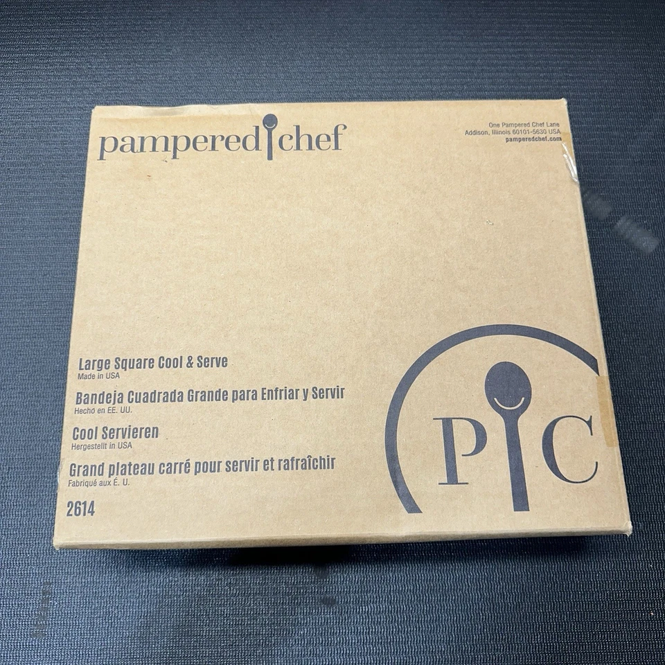 NEW Pampered Chef Large Square Cool and Serve #2614 Party Tray USA Made - Image 3 of 4