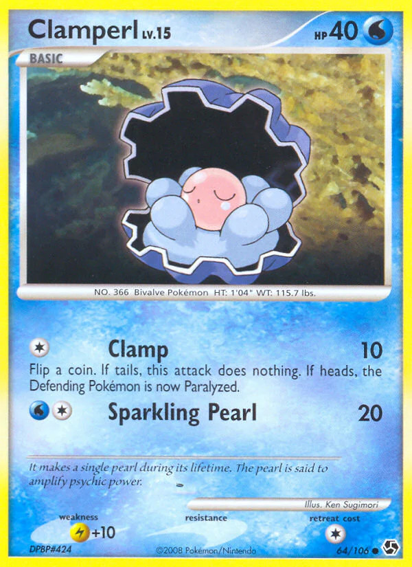 Clamperl (64/106) [Diamond &amp; Pearl: Great Encounters] Lightly Played