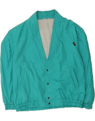 VINTAGE Herren Bomberjacke UK 44 2XL Türkis BZ02