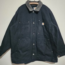 Carhartt Full Swing Armstrong Fleece Lined Jacket Black 102707 2XL Heavy Canvas