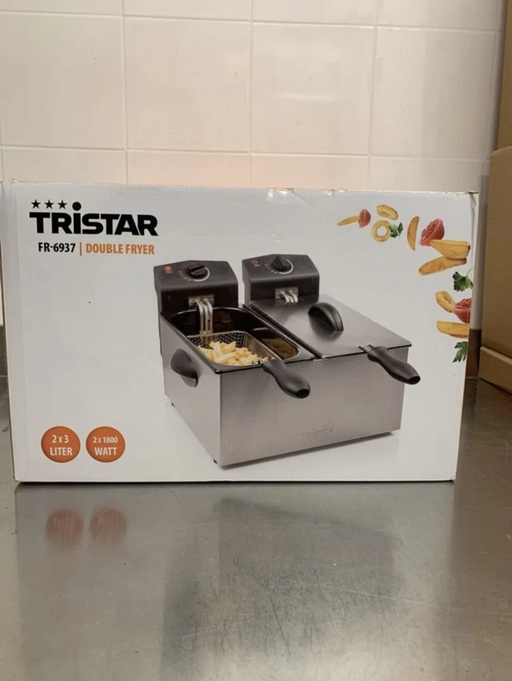 Tristar FR-6937 1800W Friggitrice Doppia - Argento - Immagine 2 di 4