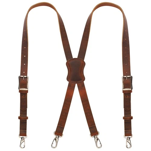 NUTUCH Grain Buffalo Leather Suspender for Men | Vintage Suspenders