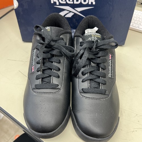 Reebok Women's 9 Classic Princess  Sneakers Athletic Shoe Black Trainers #7344 - Picture 1 of 7