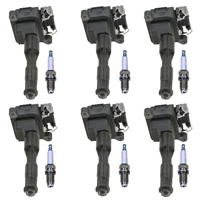 Bosch 6 Ignition Coil Denso 6 U-Groove Spark Plug Kit For NSX A6 E36 E39 E53 L6
