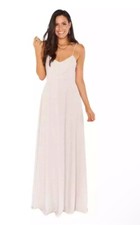 SHOW ME YOUR MUMU Faith Chiffon Show Me The Ring Crisp Maxi Dress Size XS