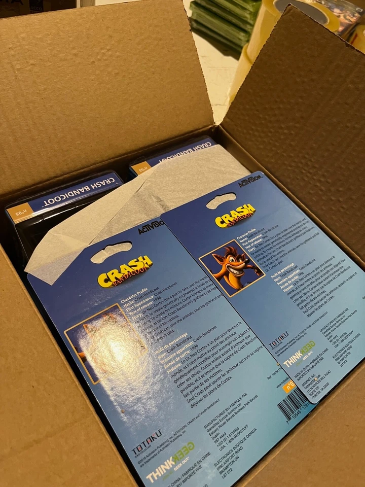 Crash Bandicoot Totaku Figure Brand New Factory Sealed Thinkgeek OOP - Image 4 of 4