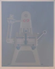 ROGER NELLENS B1937 RARE LARGE ORIGINAL SIGNED SCREENPRINT ED OF 75 MACHINE 1972