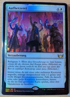 MTG | Rabble Rousing / Aufhetzerei | NM | DE | SNC 024 | FOIL