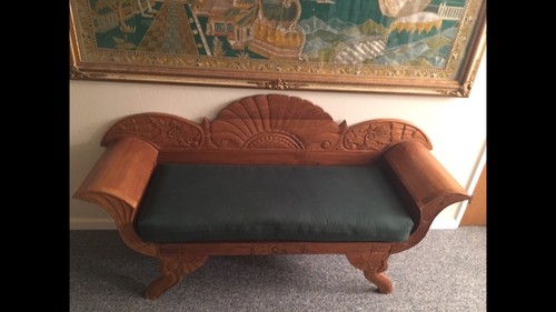 Teak Daybed / Garden Bench Hand Carved