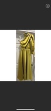 Green One shoulder Gown