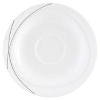 Seltmann Trio Highline Kaffee-Untertasse Untertasse Porzellan Weiß Ø 16 Cm