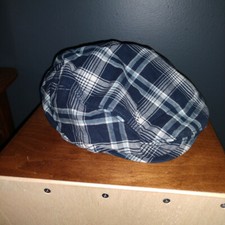 Blue Gymboree Boys Plaid Hat Cap Size 8 And Up. Only worn a few times. 
