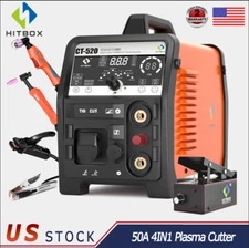 4IN1 HF Non-touch Plasma Cutter 200A TIG/MMA/Pulse TIG Welder+Foot Pedal 50A,DIY