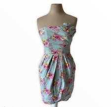 Strapless Floral Mini Dress Size 5