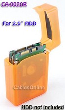 2.5 Inch HDD Protective Storage Box for IDE/SATA Orange