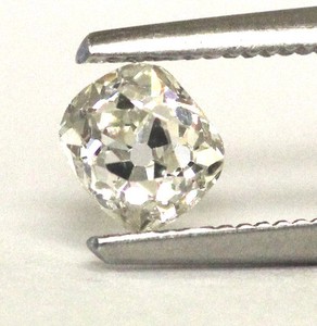 GIA Certified .77ct I1 L Old Mine cut diamond 5.44-4.75x3.81mm vintage estate