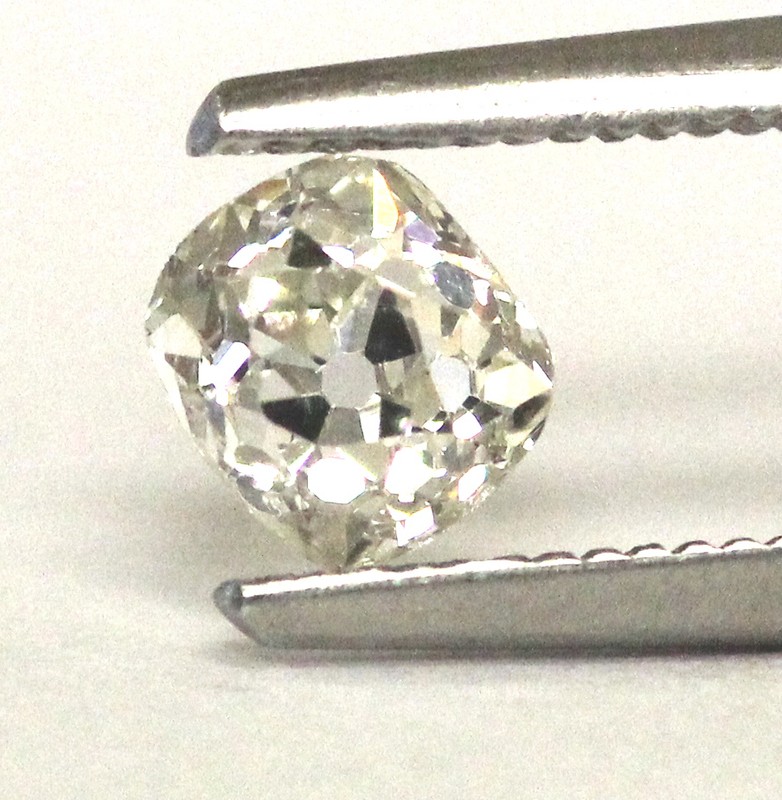 GIA Certified .77ct I1 L Old Mine cut diamond 5.44-4.75x3.81mm vintage estate