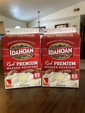 *2PK**Idahoan Mashed Potatoes Easy Instant Tasty Homemade Food Bulk Box 2X3.25Lb