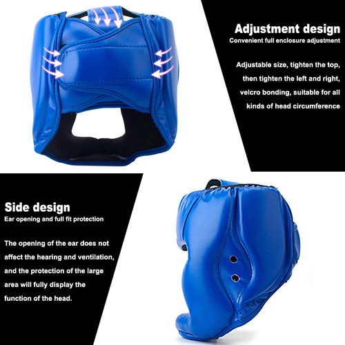Boxing Kick Training Head Guard Helmet MMA Martial Arts Head Protection Gear - Picture 4 of 12