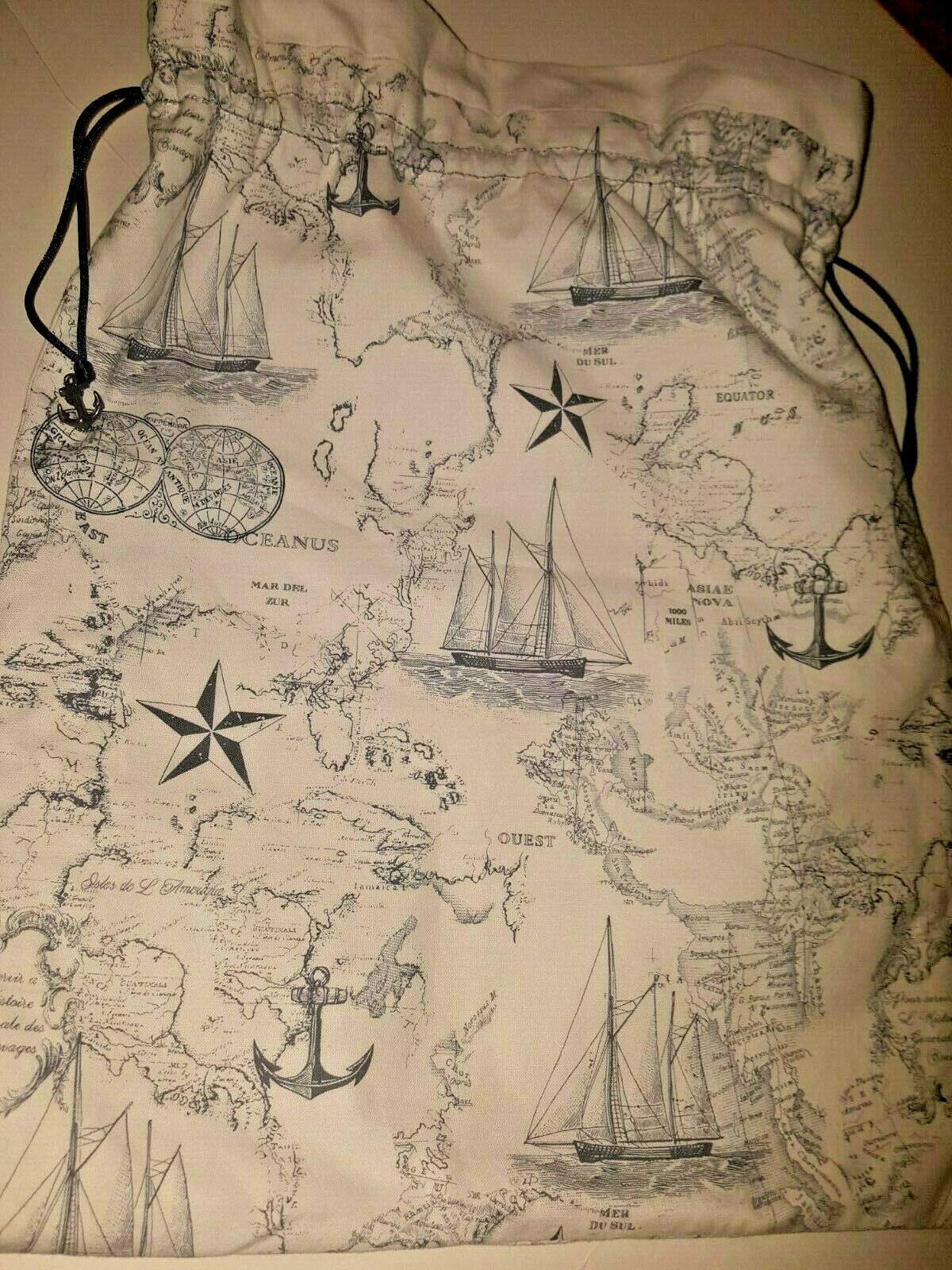 Nautical Theme Drawstring Sac Drawstring 12 x 15 - image 6