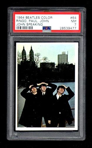1964 Beatles Color #64 Ringo Starr John Lennon Paul McCartney PSA 7