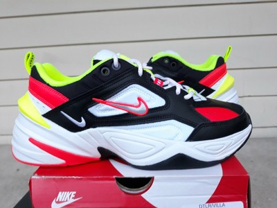 nike m2k tekno black volt crimson