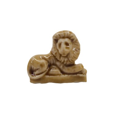 Wade Whimsies Whimsy Red Rose Tea Figurine Brown Resting Lion Set 5 Noah s Ark