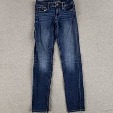 American Eagle Sz 0 Skinny Jeans Stretch Old School Quality Denim Retro Casual