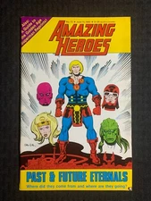 1985 AMAZING HEROES Comic Magazine #73 VG 4.0 Past & Future Eterna