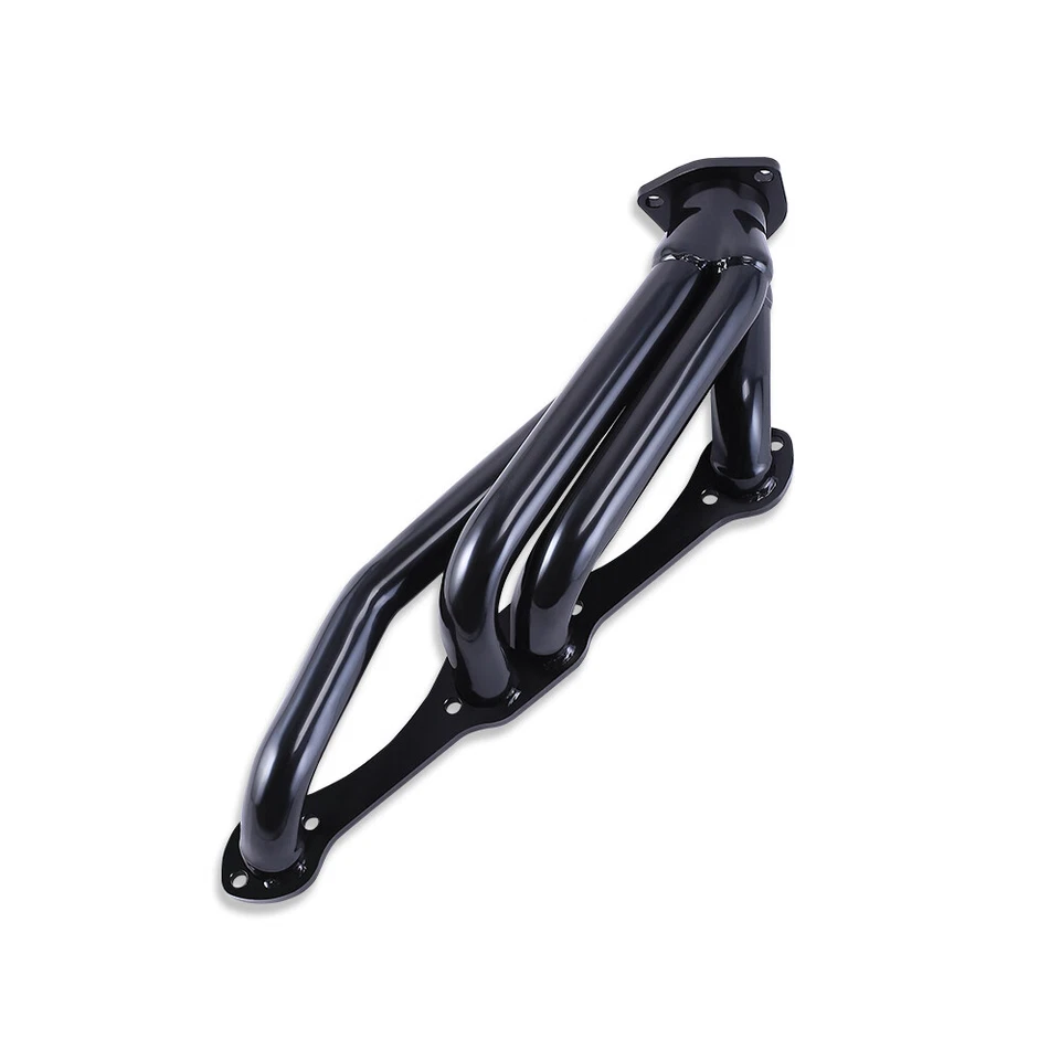 Cabezales de escape de acero negro para Chevrolet Blazer S10 S15 GMC SBC 283-400 V8 Foto 4 de 4