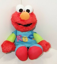 Hasbro Sesame Street ABC Talking Elmo 13" Alphabet Singing Plush Animated Vtg