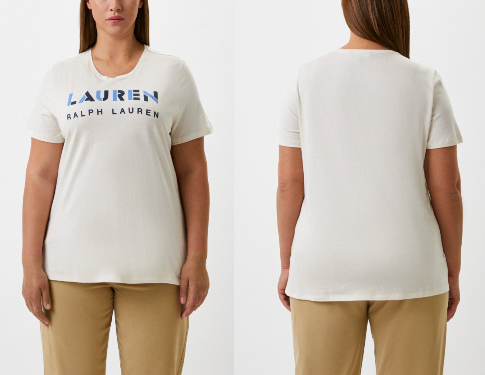 Lauren Ralph Lauren Plus Size Curve T-Shirt Top Blouse Shirt Comfort Retro 2XL image 4