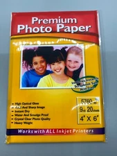 Premium Photo Paper 20 Sheets High Optical Gloss Heavy weight Instant 4x 6