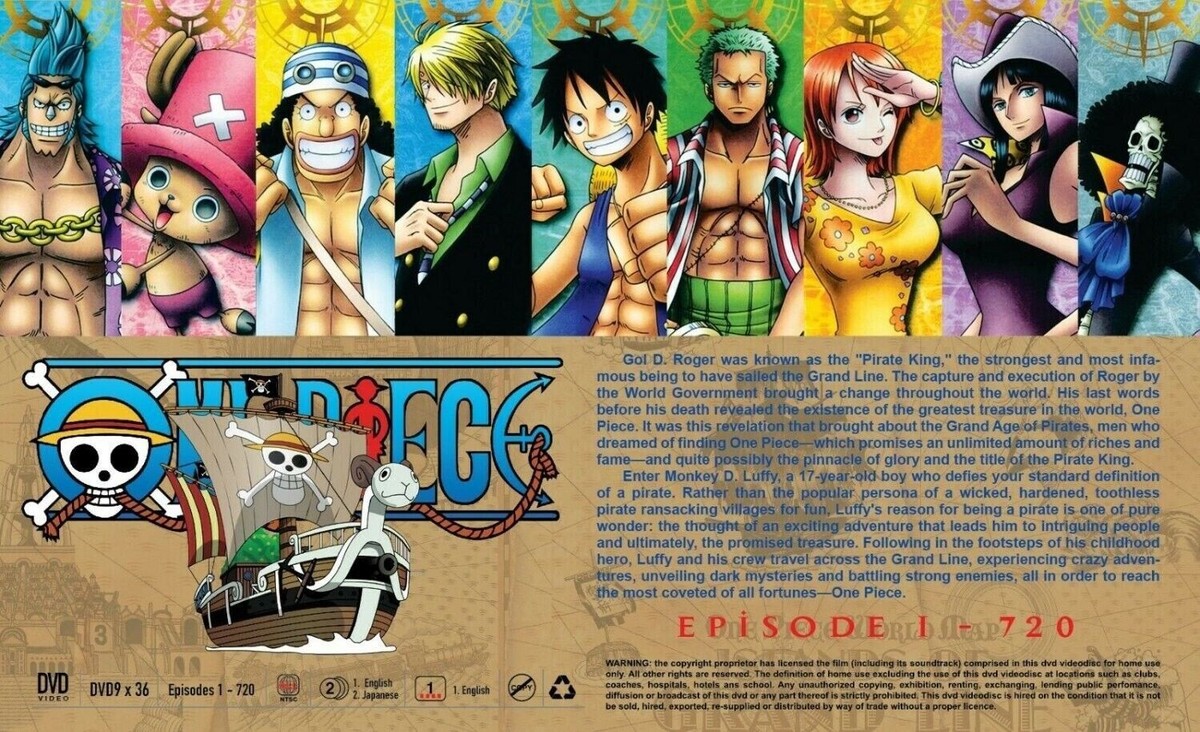 DVD Anime One Piece Complete Collection Boxset (1-720) English Dub