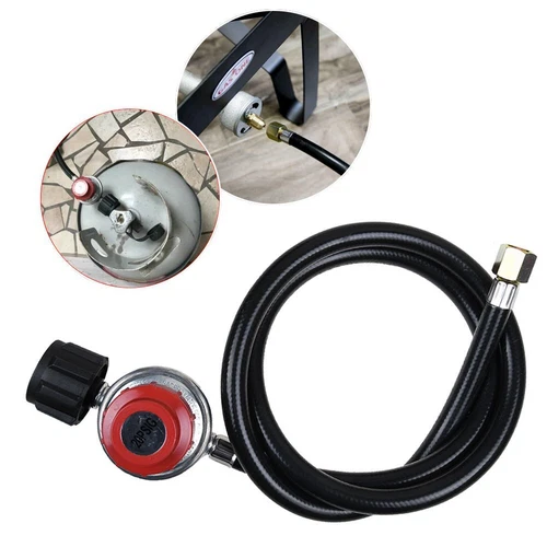5 FT 20PSI Propane Regulator Hose for Fire Pit, Turkey Fryer, Gas Cooker, Burner - Picture 5 of 5
