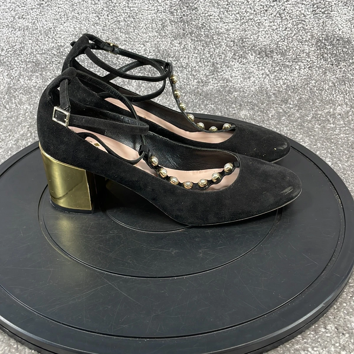 kate spade heels black