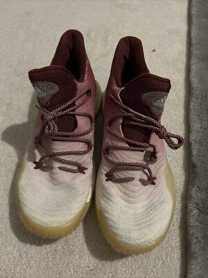 Adidas Crazy Explosive 2017 Primeknit Shoes Low White Burgundy Mens  Size 12