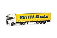 Herpa 317931 | Iveco S-Way Lng Gardinenplanen-Sattelzug | Willi Betz | 1:87