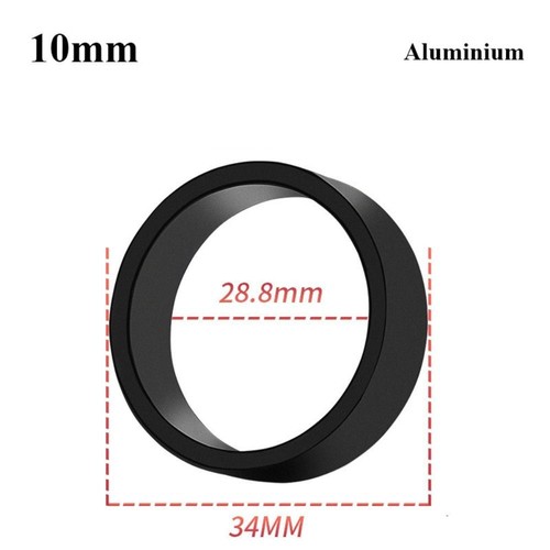 Black Headset Fork Spacers Handlebar stem Washer MTB Road Bike - Picture 3 of 18
